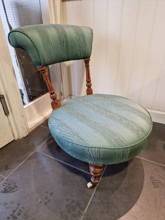 Edwardian Low Bedroom Nursing Parlour Chair
